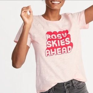 Old Navy Rosy Skies Ahead graphic tee T-shirt size 1X